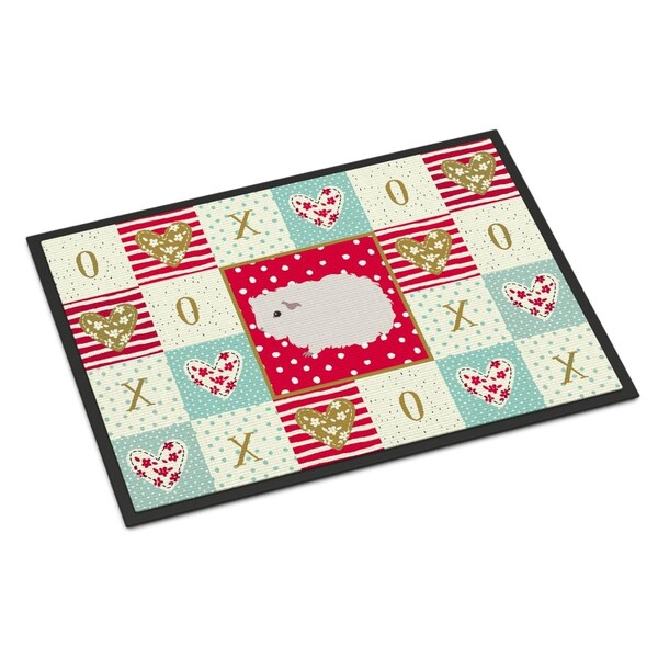 Carolines Treasures 18 x 27 in. Merino Guinea Pig Love Indoor or Outdoor Mat CK5430MAT - main